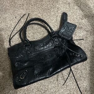 Crossbody Black Leather Bag